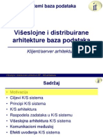 Klijent Server Arhitektura