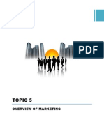 PB201 Topic 5 Overview of Marketing