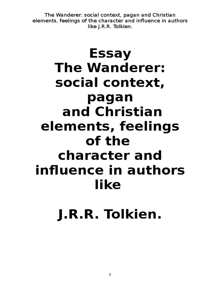 The wanderer summary image