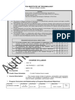 PHY10 Syllabus