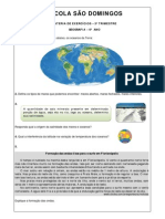 Avaliação 6 Ano Hidrosfera e Atmosfera PDF