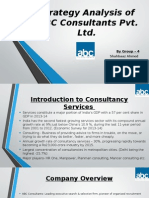 Strategy Analysis of ABC Consultants Pvt. LTD.: by Group - 4