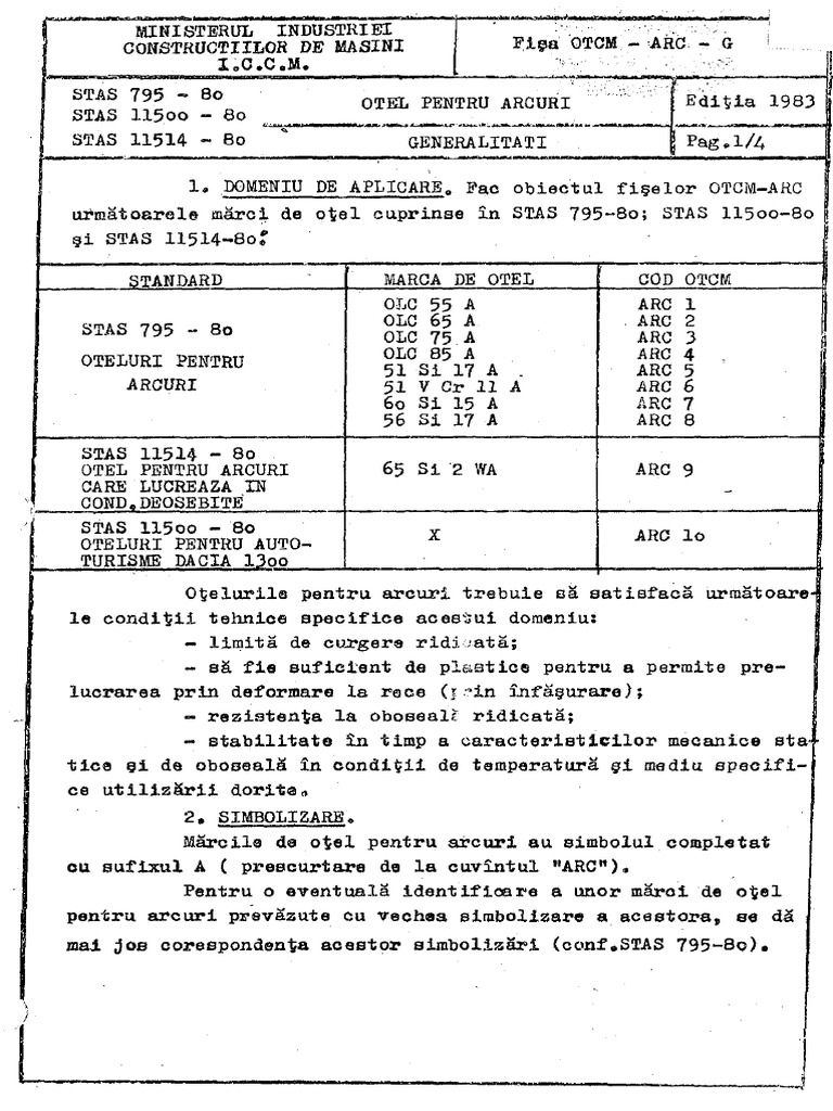 Oteluri Pentru Arcuri | PDF
