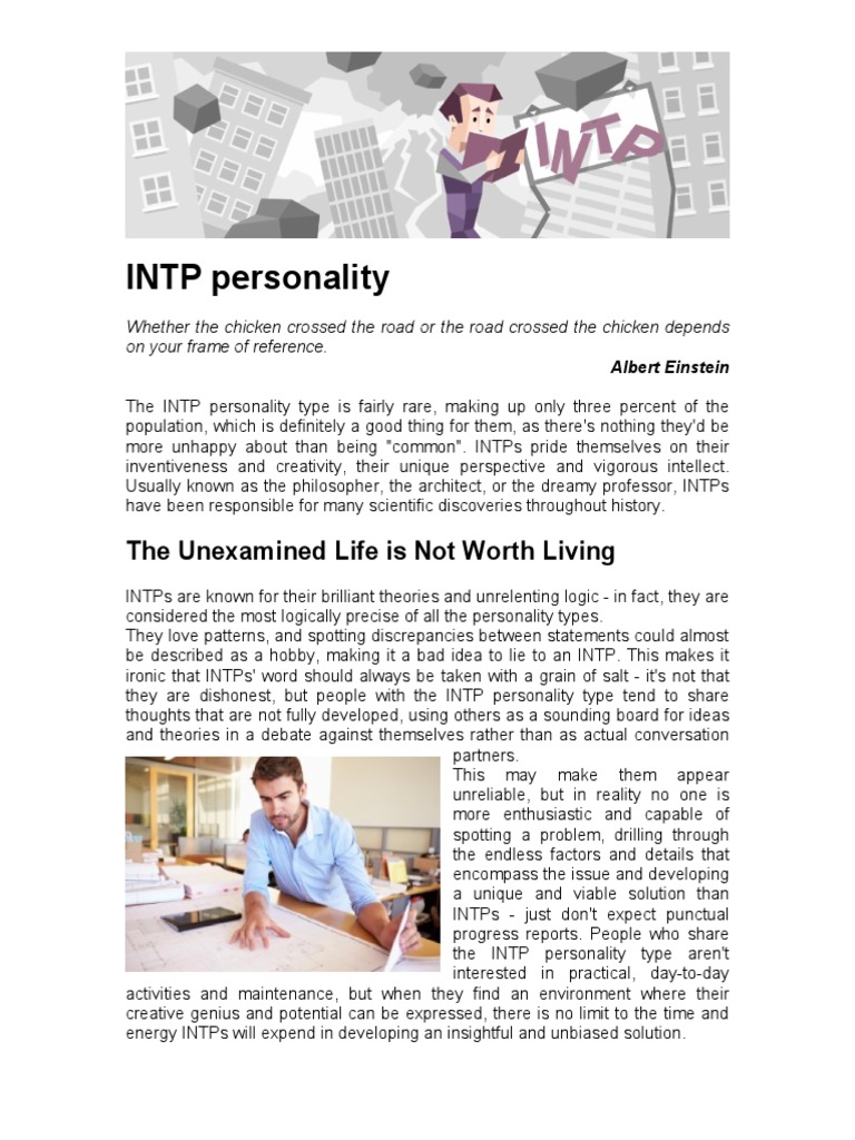 INTP Personality Traits and Insights | PDF | Personality Type | Friendship