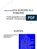 1 Geografia Europei Si A Romaniei