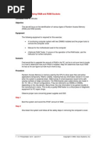 Lab 2.3.7: Identifying RAM and RAM Sockets: Estimated Time: 40 Minutes Objective