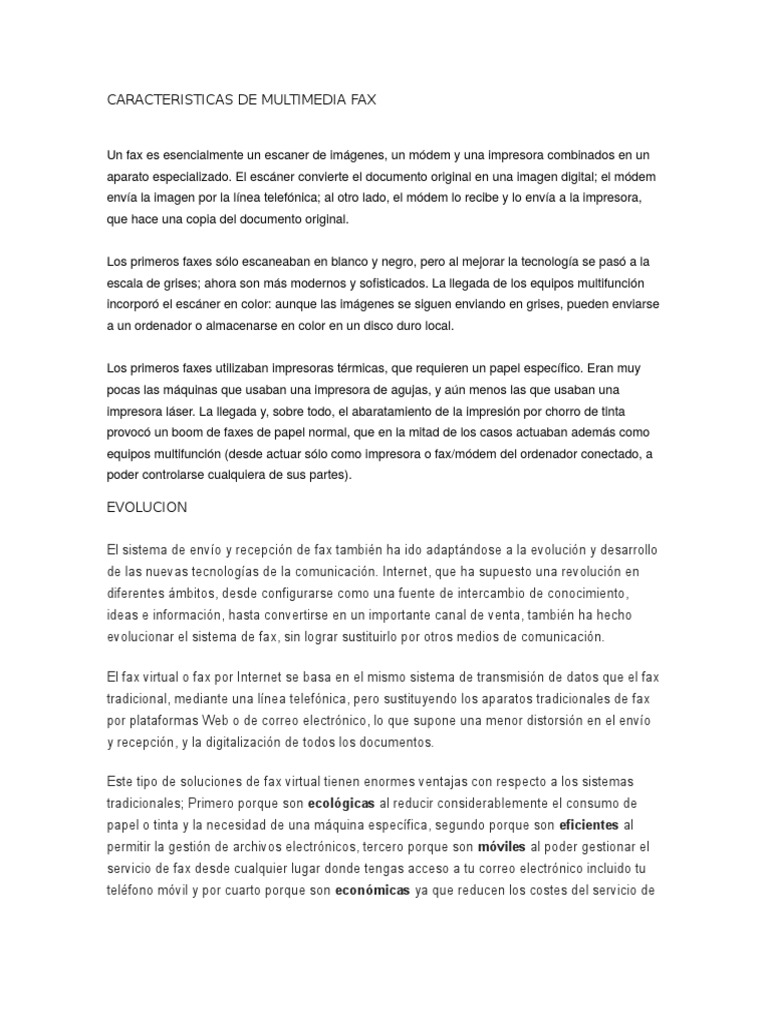 Evolución y Uso del Fax Moderno | PDF | Fax | Impresora (Computación)