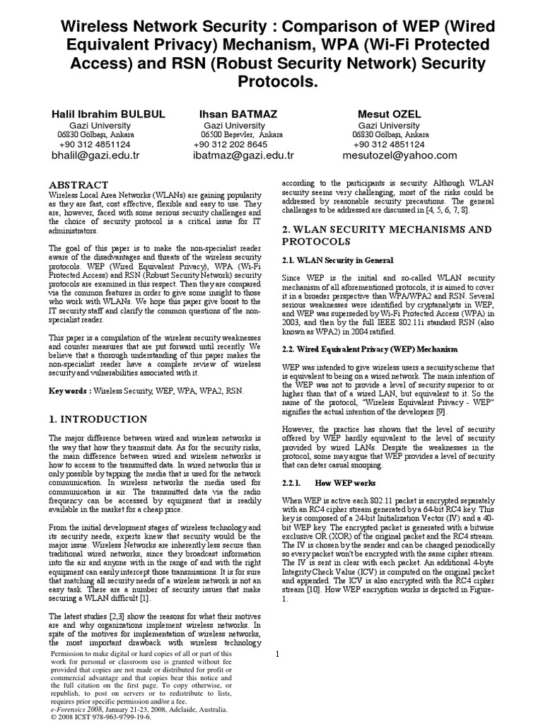 Wireless Network Security | PDF | Wireless Lan | Military Communications