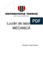 Lucrãri de Laborator MECANICĂ