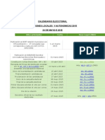 Calendario Electoral 2015