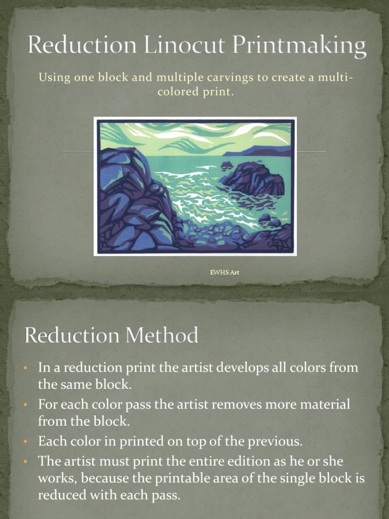 Reduction Linocut Printmaking | PDF