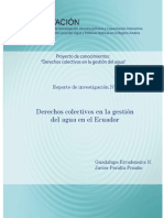 Derechos Colectivos en La Gestión Del Agua en Ecuador