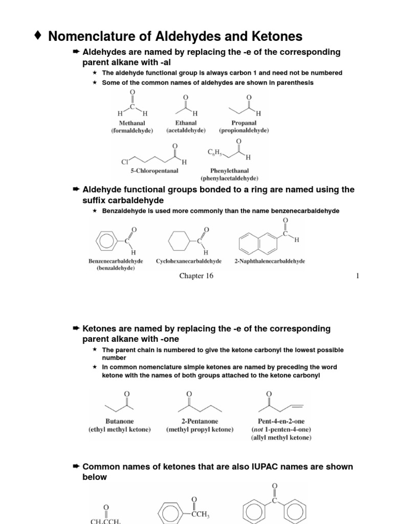 Aldehydes and Ketones I NucleophIlic Addition To The