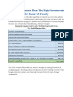 The Build Montana Plan: The Right Investments For Roosevelt County