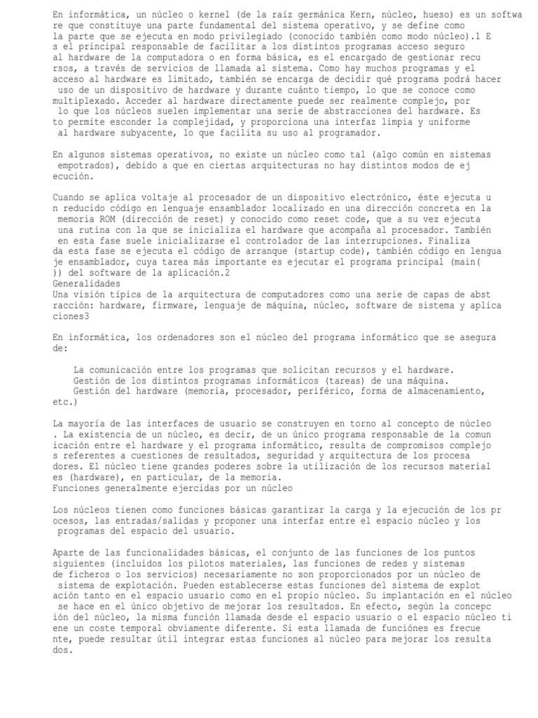 DEFINITION DE NUCLEO visual data 2