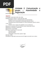 Assertividade e Negociação