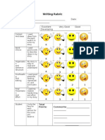 writing rubric