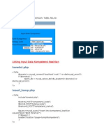 Membuat Input Data Dengan Tabel Relasi