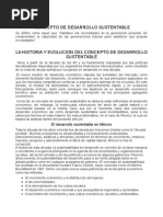 Historia y Evolucion Del Desarrollo Sustentable