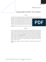 La insoportable levedad de lo urbano