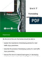 Roadsafety Training Manual Unit 7 Road Safety Policies