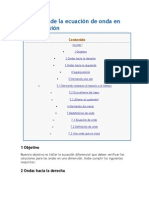 Deducción de La Ecuación de Onda en Una Dimensión