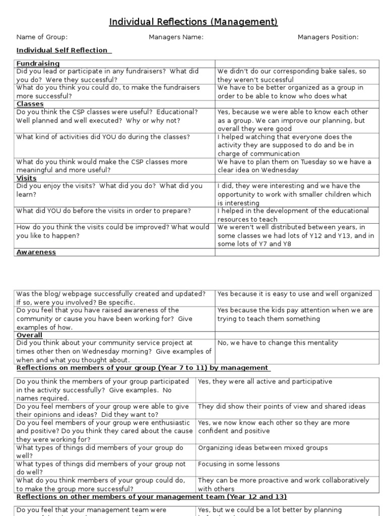 Reflections on Management and Fundraising | PDF | Cognition ...