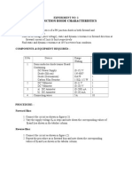 PN Junction Diode Characteristics: Experiment No: 1