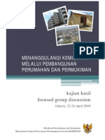 Hasil FGD Penanggulangan Kemiskinan Melalui Pembangunan Perumahan dan Permukiman