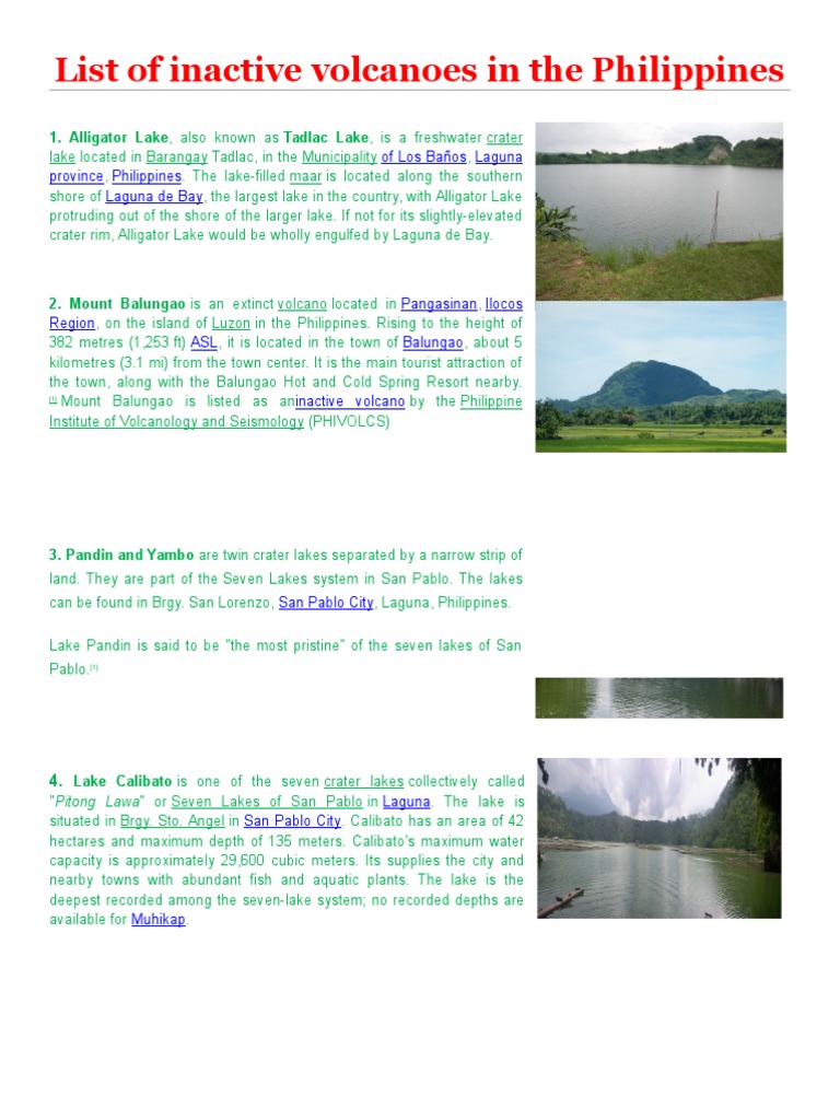 10 Inactive Volcanoes In The World