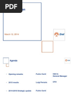 Enel 2013 Results-2014-2018 Plan