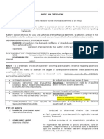 Audit Theory and Financial Statement Audits