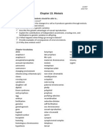 Chapter 13. Meiosis: Learning Objectives: Students Should Be Able To..