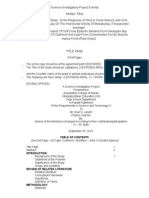 Science Investigatory Project Format