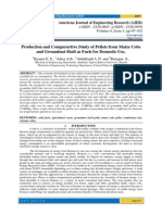 Production and Comparartive Study of Pellets From Maize Cobs and Groundnut Shell As Fuels For Domestic Use.