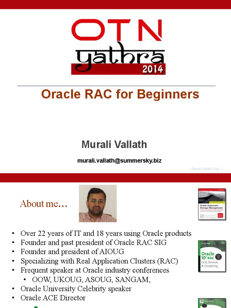 Oracle RAC Basics by Murali Vallath | PDF | Oracle Database | Digital ...