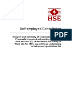 Self-Employed Consultation: Annex 3