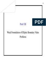 Weak Formulation of Elliptic Boundary Value Problems: P III