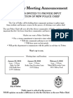 Dallas Community Meetings on Hiring of New Police Chief