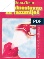 Ti Jednostavno Ne Razumijes Deborah Tannen