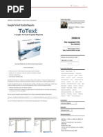 Função ToText Crystal Reports
