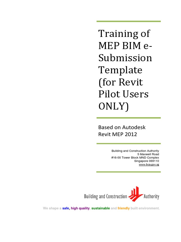 Singapore BIM Template Guide RevitMEP2012 | PDF | Autodesk Revit ...