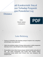 Analisis Studi Karakteristik Sinyal WLAN Indoor Terhadap Pengaruh