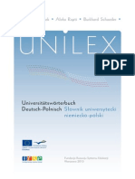 Unilex. Słownik Uniwersytecki Niemiecko-polski