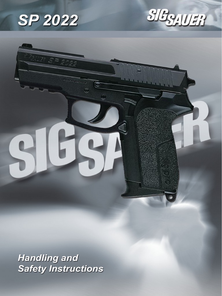 SIG Sauer SP2022 Handling Manual | PDF | Self-Improvement | Technology ...