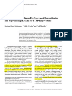 Prolonged Exposure Versus Eye Movement Desensitization and Reprocessing (EMDR) For PTSD Rape Victims