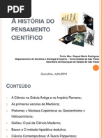 História do Pensamento Ciêntífico