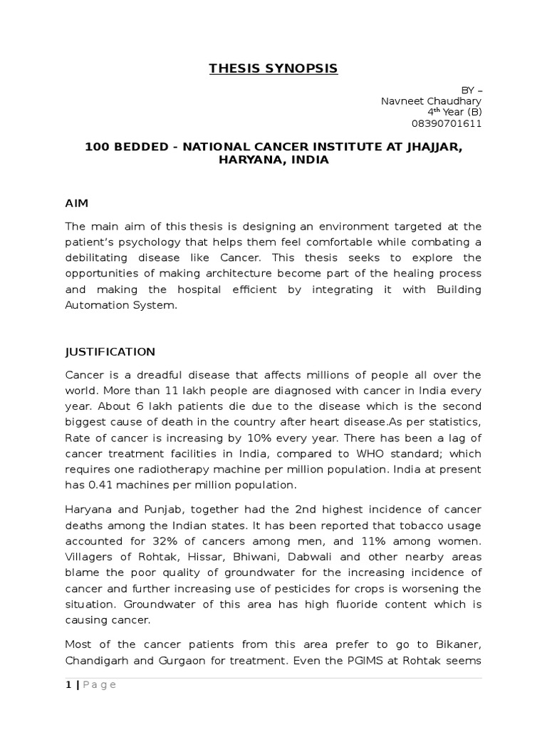 Designing Jhajjar Cancer Institute | PDF | Wellness