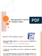 Microsoft Office WORD 2007