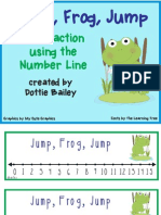 Jump Frog Jump Math Center Subtraction Using the Number Line